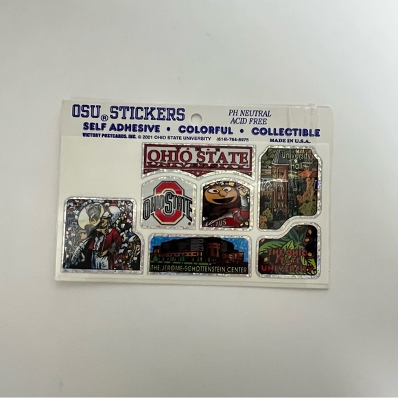ohio state buckeyes college stickers scrapbook crafts osu ohio state university - Picture 9 of 9